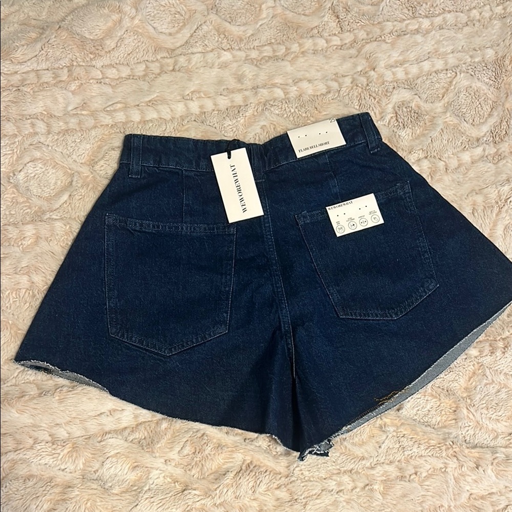 WeWoreWhat Blue Jean Shorts High-Waisted Relaxed Fit